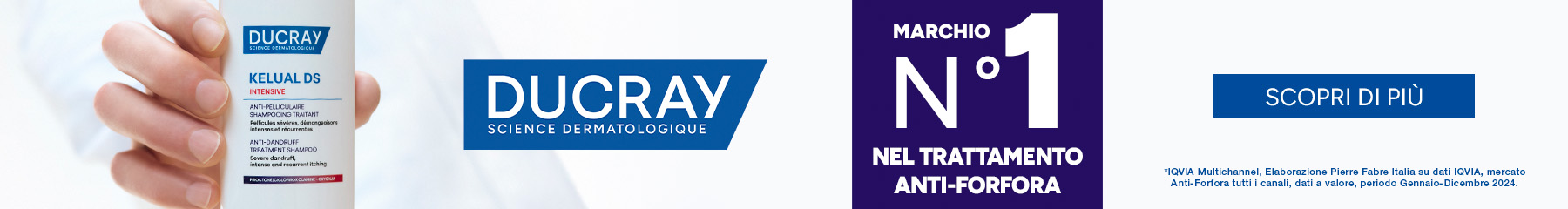 Ducray Marchio n. 1 nel trattamento anti-forfora